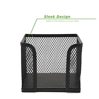 Mind Reader Black 2-Pack Metal Mesh Memo Pad Holder