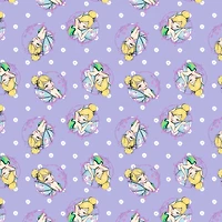Disney® Tink Fashion Lavender Tinkerbell Toss Cotton Fabric