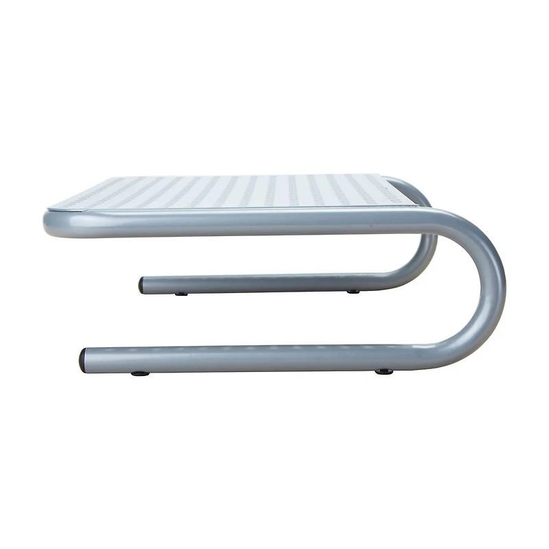 Mind Reader Silver Monitor Stand