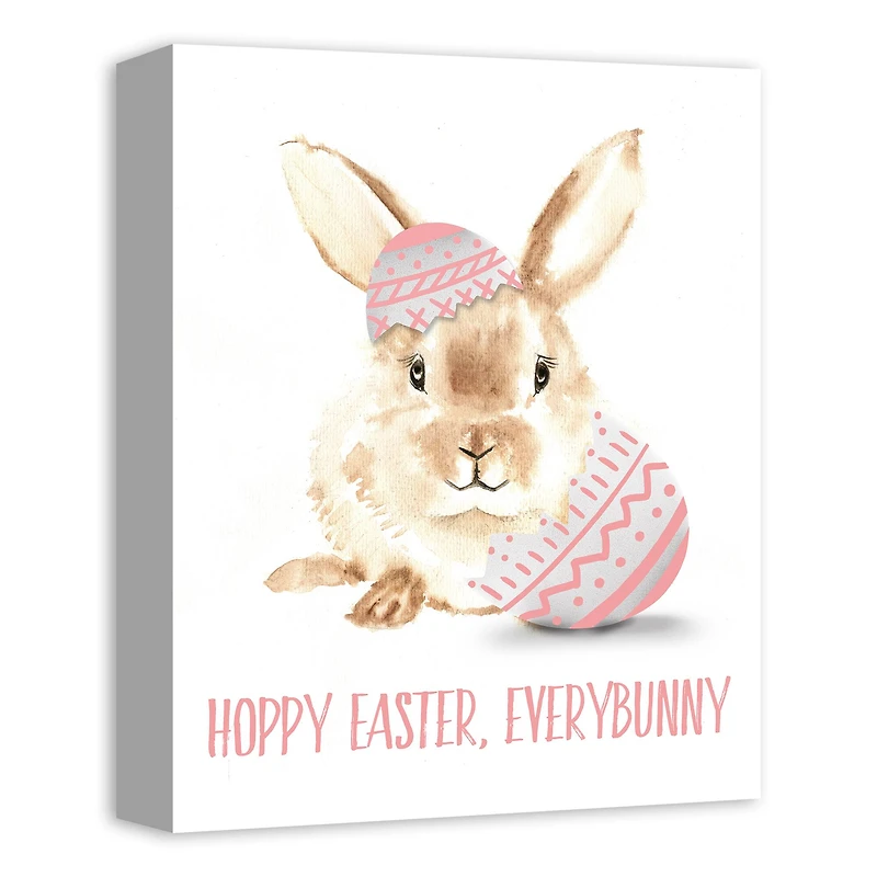 Pink Every Bunny 11" x 14" Canvas Wall Art