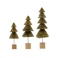 Hello Honey® Green Ombre Sisal Bottle Brush Tree with Wood Base