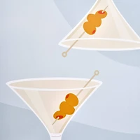 American Art Decor Tipsy Framed Dirty Martini Cocktail Poster - 16" x 20" x .75"