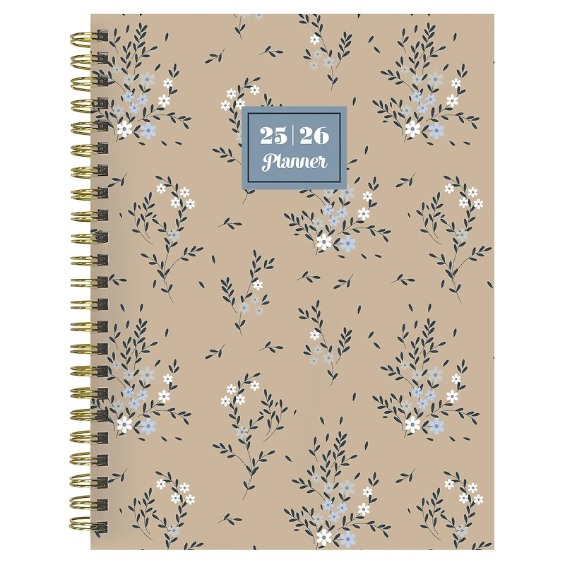 TF Publishing 2025-2026 Rustic Floral Medium Weekly/Monthly Planner