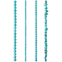 6 Pack: Turquoise-Dyed Howlite Beads Value Pack by Bead Landing™