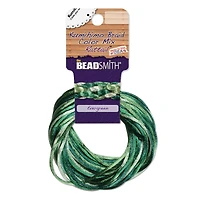 The Beadsmith® Rattail™ 2mm Evergreen Mix Kumihimo Braid Satin Cord