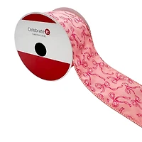 2.5" x 20ft. Holly Jolly Bows Wired Ribbon by Celebrate It®