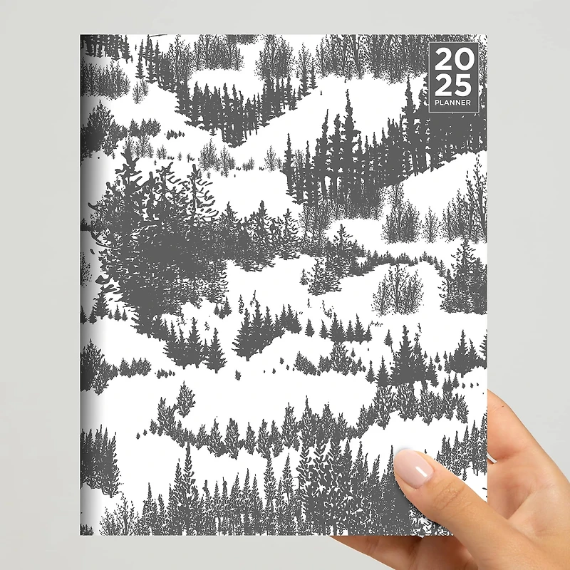 TF Publishing 2025 Gray Forest Medium Monthly Planner