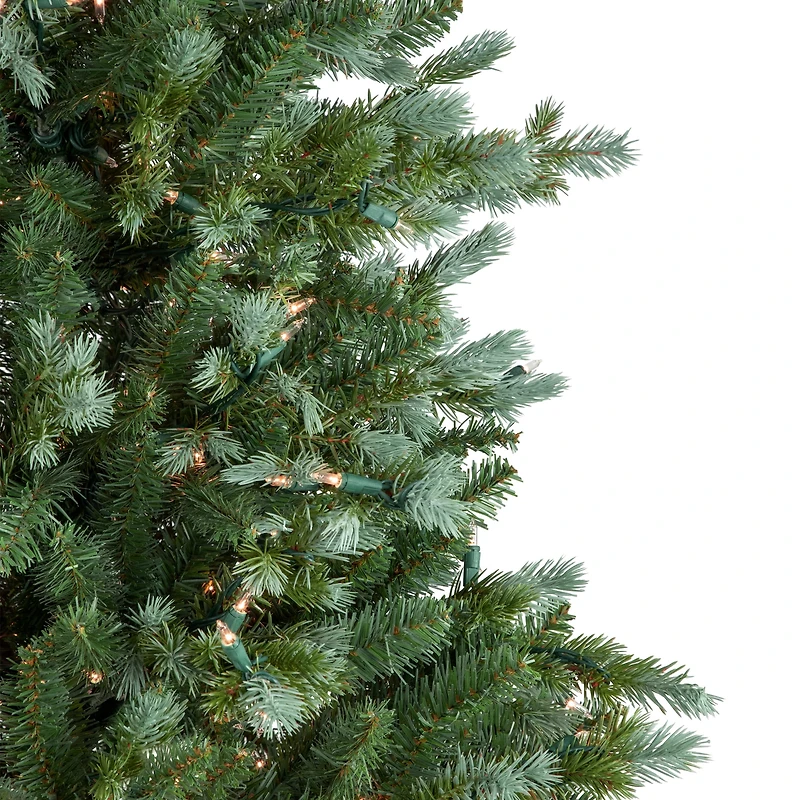6ft. Pre-Lit Blue Spruce Medium Artificial Christmas Tree, Clear Lights