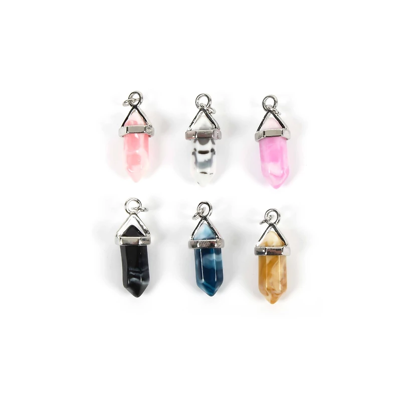 Mixed Faux Crystal Dagger Charm Set by Bead Landing™