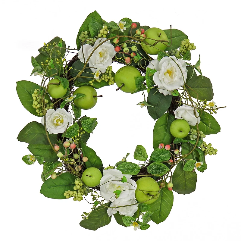 24'' Rose and Apples Wreath
