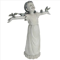 Design Toscano 16" Basking in God's Glory Little Girl Statue