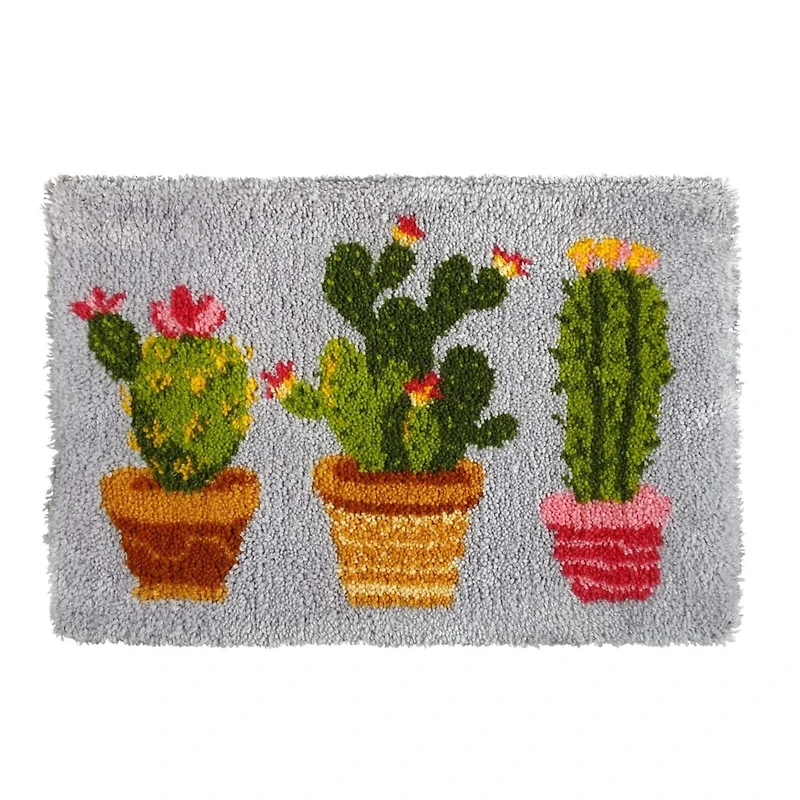 Orchidea Latch Hook Rug Kit Cactus