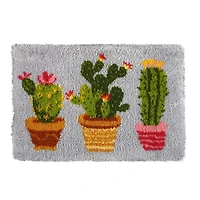 Orchidea Latch Hook Rug Kit Cactus