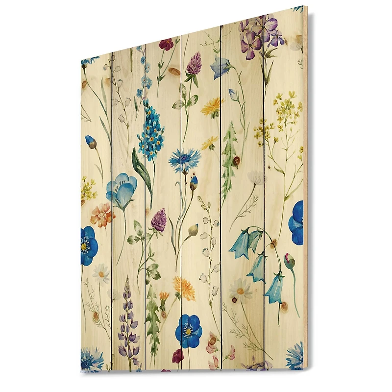 Designart - Blue Wild Flowers