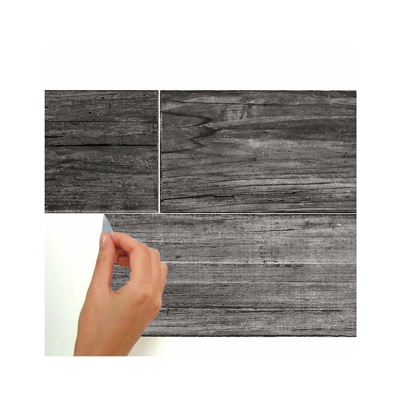 RoomMates Distressed Barn Wood Plank Peel & Stick Giant Wall Decals