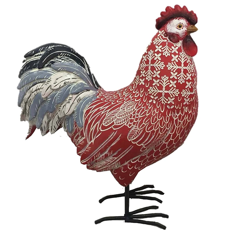 Santa's Workshop 10" Rhode Island Red Rooster