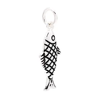 Silver Plated Fish Charm by Bead Landing™