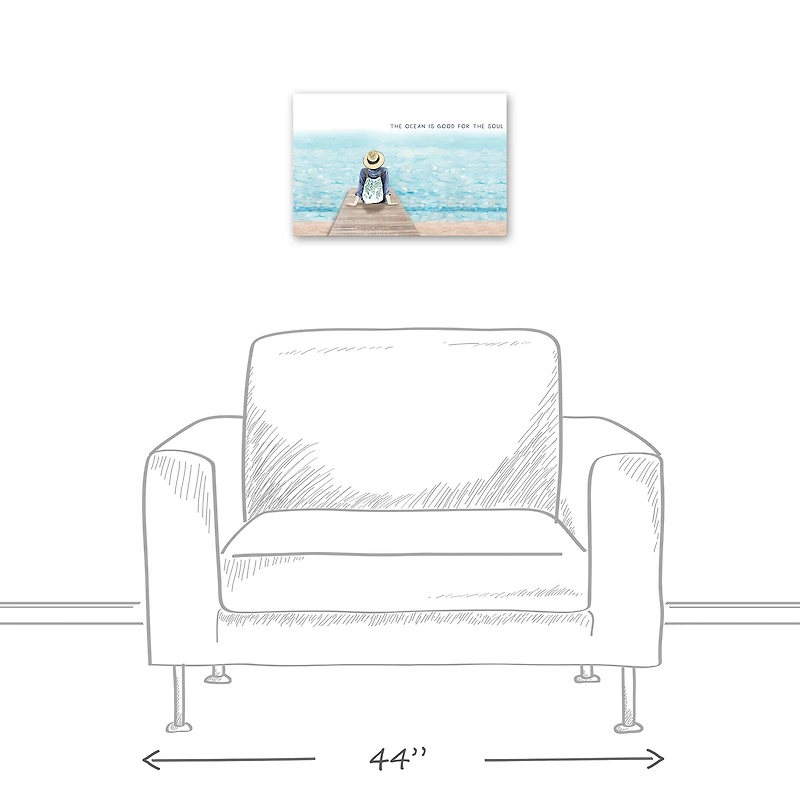 The Ocean is Good for the Soul Canvas Wall Art