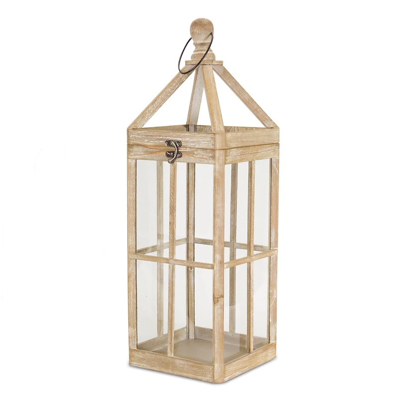 32.25" Wooden Wall Mirror