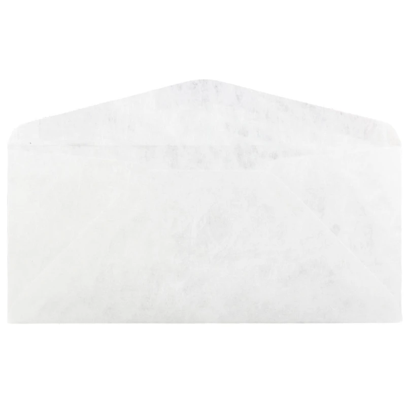 JAM Paper 3.875" x 8.875" White Tyvek Envelopes, 25ct.