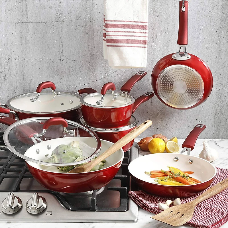 Kenmore® Arlington 12-Piece Metallic Aluminum Ceramic-Coated Nonstick Cookware Set