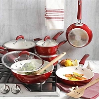 Kenmore® Arlington 12-Piece Metallic Aluminum Ceramic-Coated Nonstick Cookware Set
