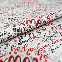 SINGER Christmas Holiday Santa's Words Cotton Fabric