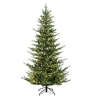 7.5ft. Pre-Lit Natural Fir Artificial Christmas Tree, Clear Lights