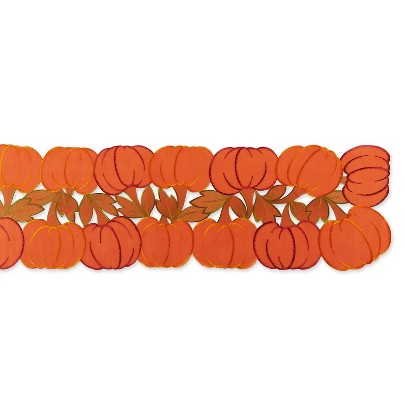 DII® 70" Embroidered Pumpkins Table Runner