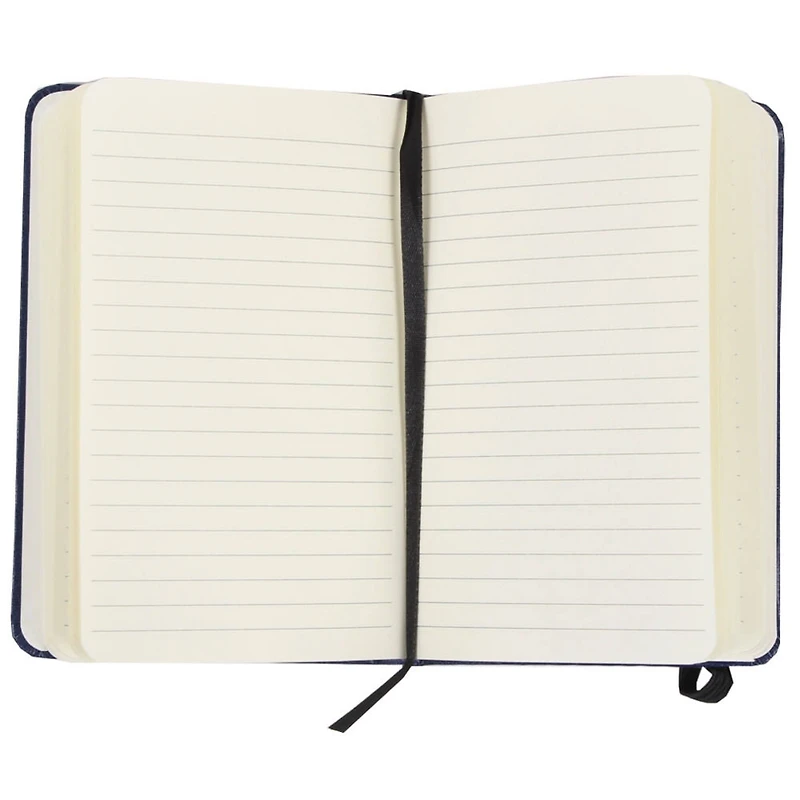 JAM Paper Small Hardcover Notebook with Elastic Band