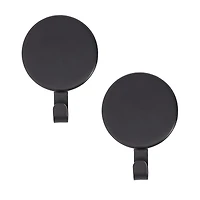 Haute Decor Attract™ Matte Black Magnetic Wreath Hanger, 2ct.