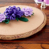 Anchor® 7.5" Faux Wood Oval Embroidery Hoop & Frame