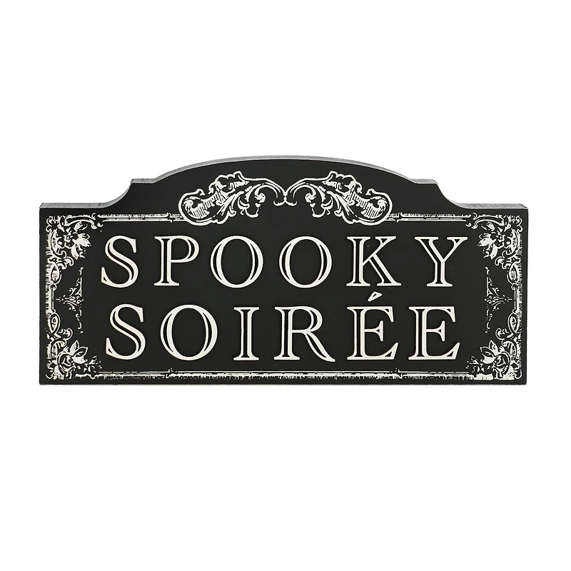 11" Spooky Soirée Block Tabletop Décor by Ashland®