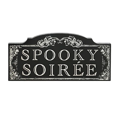 11" Spooky Soirée Block Tabletop Décor by Ashland®