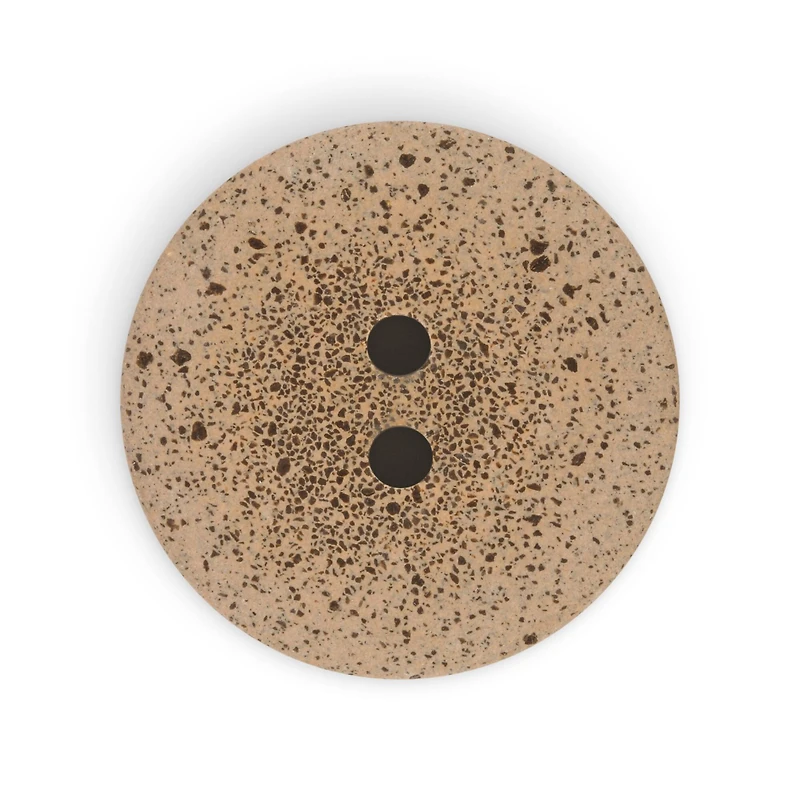 Dritz® 34mm Brown Recycled Coffee Round Button, 3ct.