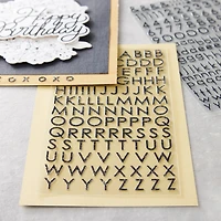 12 Pack: Glitter Block Alphabet Stickers by Recollections