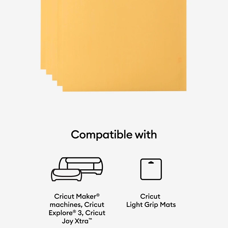 Cricut® 8.5" x 11" Gold Printable Vinyl Sheets, 10ct.