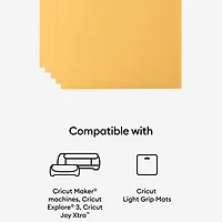 Cricut® 8.5" x 11" Gold Printable Vinyl Sheets, 10ct.