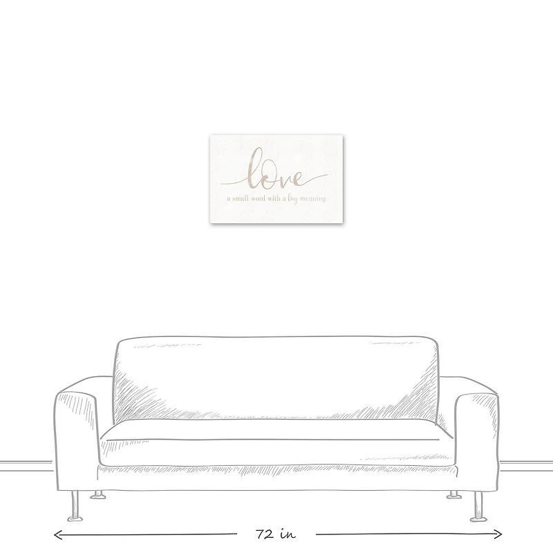 Love Has a Big Meaning Canvas Wall Art