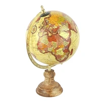 13" Brown & Natural Tabletop Globe by Ashland®