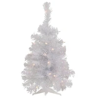 2ft. Pre-Lit White Rockport Pine Artificial Christmas Tree