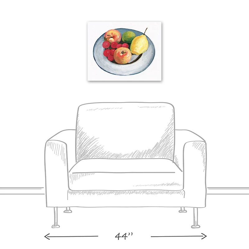 Rainbow Fruit Bowl 16" x 20" Canvas Wall Art