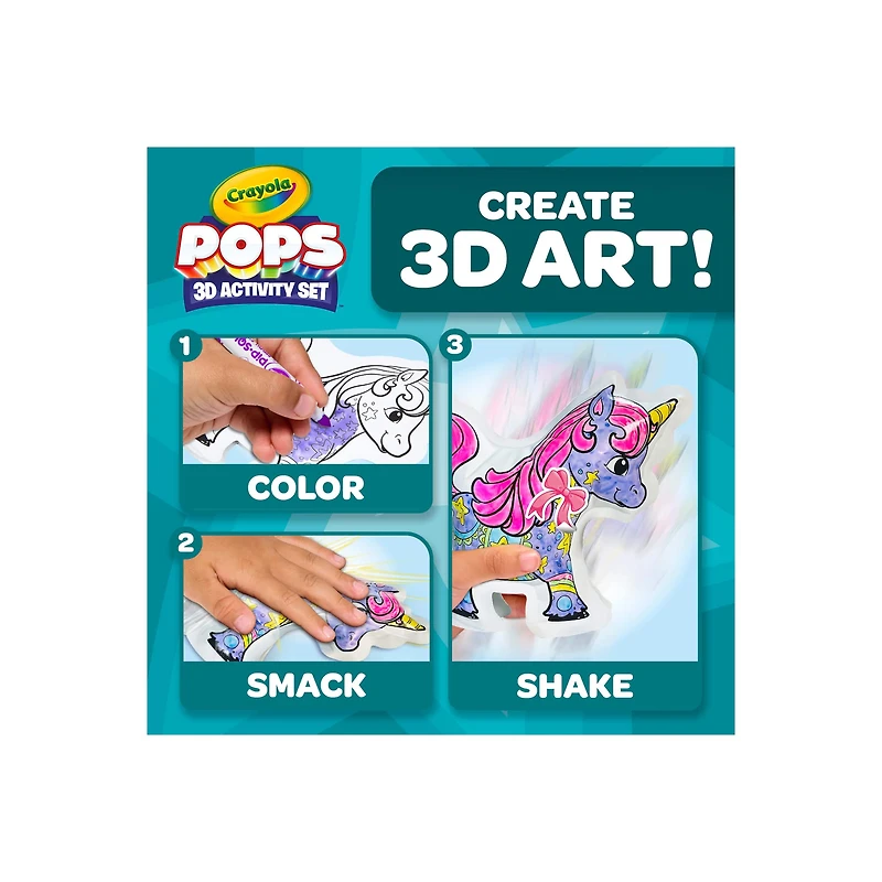 Crayola® Pops Unicorns 3D Activity Set