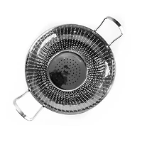 Gibson Home Black Crossen Stainless Steel Colander Set