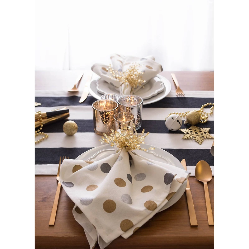 DII® Gold Beaded Burst Napkin Rings, 6ct.