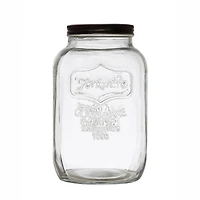 Hello Honey® 1gal Glass Jar with Black Metal Lid