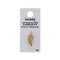 14K Gold Plated Wing Charm by Bead Landing™