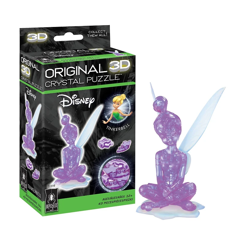 3D Crystal Puzzle - Disney Tinker Bell (Purple): 43 Pcs