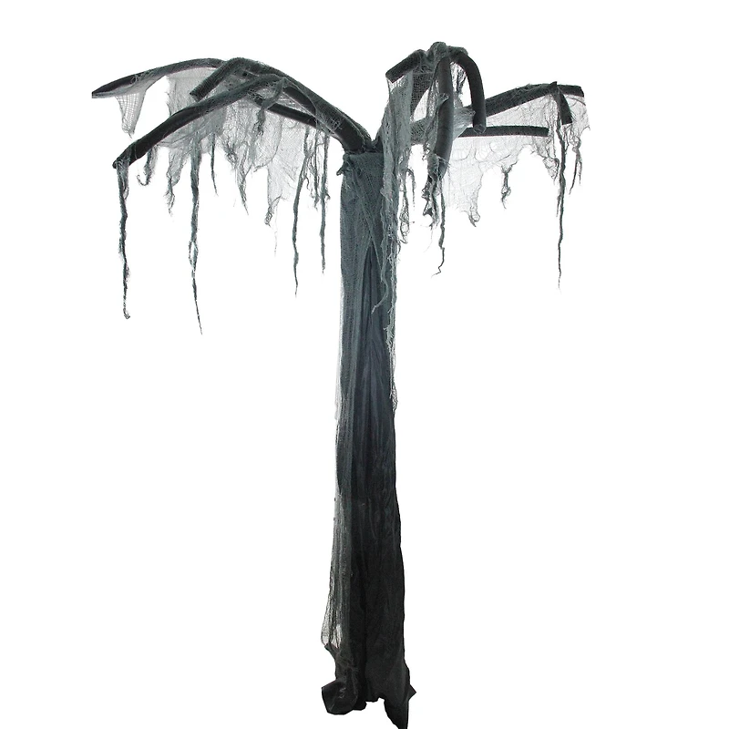 7.5ft. Black & Gray Spooky Standing Ghost Tree Halloween Decoration