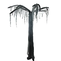 7.5ft. Black & Gray Spooky Standing Ghost Tree Halloween Decoration
